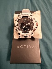 Activa X Invicta ACW8008-003 Men's 49mm White Camo Analog Digital Watch New picture