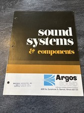 Vintage Argos Sound System Brochure Genoa, Il Speakers Baffle LOC CD picture