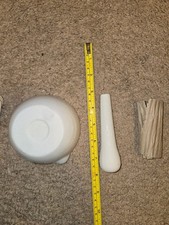 NOS Porcelain Mortar & Pestle Set 4