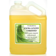ORGANIC JOJOBA GOLDEN CARRIER OIL COLD PRESSED 2 OZ 4 OZ 8 OZ 12 OZ -UP TO  7 LB picture