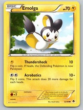 2011 POKEMON EMERGING POWERS EMOLGA 32/98 C NM A103395 FREE S&H picture