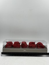Pier 1 Imports Red Cardinal Sisal Bird Clip-On Ornament Set picture