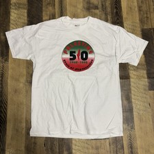 Vintage 1998 Free Gaza Palestine 50 Years Of Dispossession Shirt XL picture