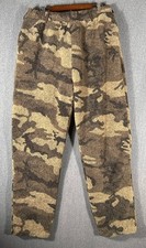 Cabela's Outfitters Camo Berber Fleece Hutning Pants Sz XL Windshear Thick Warm picture