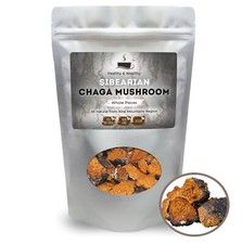 Organic Siberian Chaga Mushroom Chunks Wild Harvested Shelf Life 12/2028 picture
