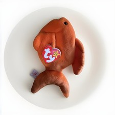 RARE Ty Beanie Babies “Goldie the Goldfish” 1993 W/ 1994 Tag Errors PVC Retired picture