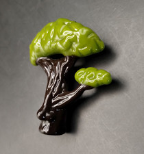 Heady Nose Tree Glass Pendant - (Subconscious Design) Handmade in USA picture