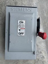 Siemens Fusible 3R Safety Switch/Disconnect HF362R 60A 600V 3P Used picture
