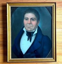 Circa 1800 Pastel Portrait with Napoleonic Period Hair Style picture