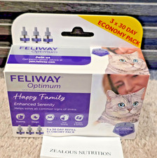FELIWAY® Optimum 3 x 30 Day Cat Calming REFILLS for Pheromone Diffuser EXP 2027 picture
