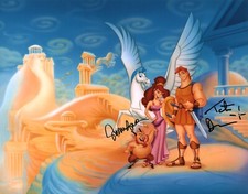 Disney Hercules 11x14 Cast x2 Signed Mini Poster Egan Donovan JSA Cert Auto picture