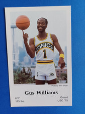 VINTAGE 1983-84 SEATTLE SUPER SONICS POLICE ISSUE GUS WILLIAMS #5 GUARD picture