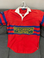 Vintage’93Polo Ralph Lauren Polo “Fox Canyon Rapids”Striped Rugby Shirt picture