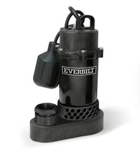 Everbilt 1/4 HP Aluminum Sump Pump w/ Tether Float Switch HDSP25W NEW OPEN BOX. picture