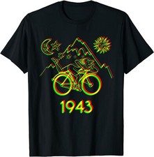 NEW LIMITED Bicycle Day 1943 Vintage Gift Idea Fun Tee T-Shirt S-5XL picture