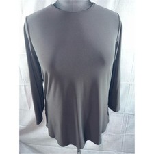2885-Anne Klein Black Long-Sleeve Crewneck Top picture