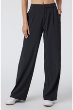 Vuori Villa Trouser Size M Black Wide Leg Travel Pants picture