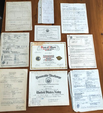 WWII U.S. NAVY HONORABLE DISCHARGE and GI Documents Pearl Harbor Vintage 1942-49 picture