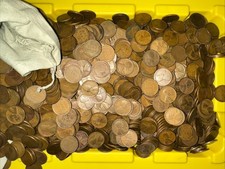 1920-1929 Lincoln Wheat Cent Roll 50 Coins 1920s Wheat Pennies P D S Mint Marks picture