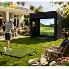Portable Inflatable Golf Simulator 10x13x10FT, Large Golf Practice Tent with Pro picture