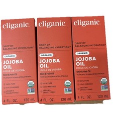 3Cliganic Organic Jojoba Oil, 100% Pure 4oz Moisturizing Oil for Face Hair Skin picture