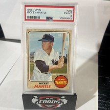 1968 Topps 280 Mickey Mantle PSA 6 CENTERED UNDERGRADED BEST ONE picture