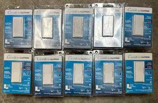 WALLPLATE INCLUDED 10 PCS Caseta Lutron DIVA SMART DIMMER DVRF-6L-WH-R LED+ picture