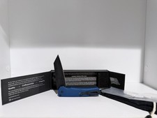 Pro-Tech Malibu 5403-BLUE Magnacut Reverse Tanto DLC Black Blue Handle Knife picture