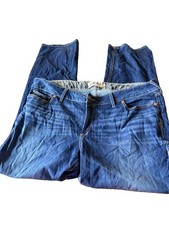 Ariat R.E.A.L. Denim Women’s Mid Rise Straight Leg Blue Jeans Size 22WL /33L picture
