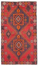 Traditional Vintage Hand-Knotted Area Rug 3'8