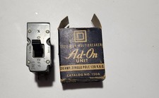 Square D Issue AU-29 Catalog No. 120A Circuit Breaker New Old Stock Post WWII picture