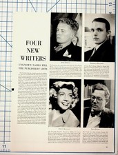 1949 Paul Bowles Frederick Buechner Article Page New Writers Ephemera picture