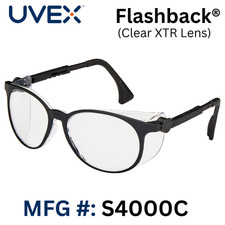 Clear safety glasses w/ Anti-Fog Coating  - Uvex Flashback (#S4000c) - 1 pr picture