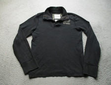 Vintage Abercrombie & Fitch Sweater Mens L Black A&F 1892 Long Sleeve Y2K picture
