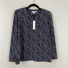 Chicos Zenergy UPF Multi-color Long Sleeve Top Size 1 US Medium Stretch picture