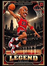 Legend Basketball Collector Card STICKER 2.5x3.5 Chicago  picture