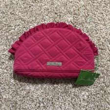 VERA BRADLEY Small Ruffle Cosmetic PICK COLOR Travel Makeup Case NWT Microfiber picture
