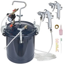 Uimoso 10L/2.5gal Spray Paint Pressure Tank with Dual Nozzles 1.5mm & 4.0mm picture