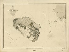 Antique Print-SEA CHART-RED SEA-YEMEN-PERIM ISLAND-Lamb-Walker-1858 picture