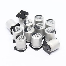 6.3V 10V 16V 25V 35V 50V 100V 400V SMD Aluminum Electrolytic Capacitor 1-1000 UF picture