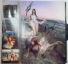 The Warning SIGNED on Cover Everything’s Falling Feather Colored Vinyl picture