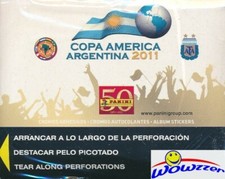 2011 Panini Copa America Sealed 50 Pack Sticker Box-250 Stickers-NEYMAR RC Year picture