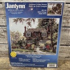 Janlynn “DeVon Cottage” Counted Cross Stitch Kit #61-162 Marty Bell 2000 SEALED picture