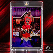 Michael Jordan Card Purple Refractor CHROME FOIL SP INSERT 🔥 BULLS JERSEY #23 picture