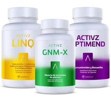 NEW ACTIVZ TRIFECTA 3 bottle set 1 LINQ + 1 GNMX + 1 OPTIMEND NEW LOGO picture