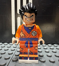 Custom LEGO Goku Dragon Ball Z Minifigure Rebrickit UV Printed Genuine LEGO picture