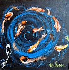 20 x 20”  Original Acrylic on Canvas Signed 1 of 1 Finished Painting  picture