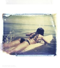 Surfer Girl” Framed Print By Matt Schwartz 16 X 20 Org Price 700$ picture