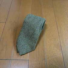 Drake's by Michael J. Drake Necktie Green Melange Made in England Good Condition picture