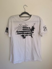vintage white grunt style t-shirt picture